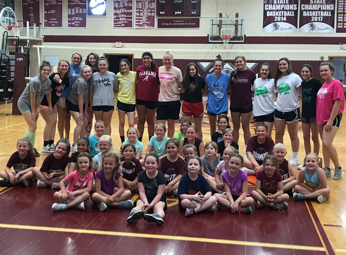 Booster's VB Camp - Picture of all participating girls