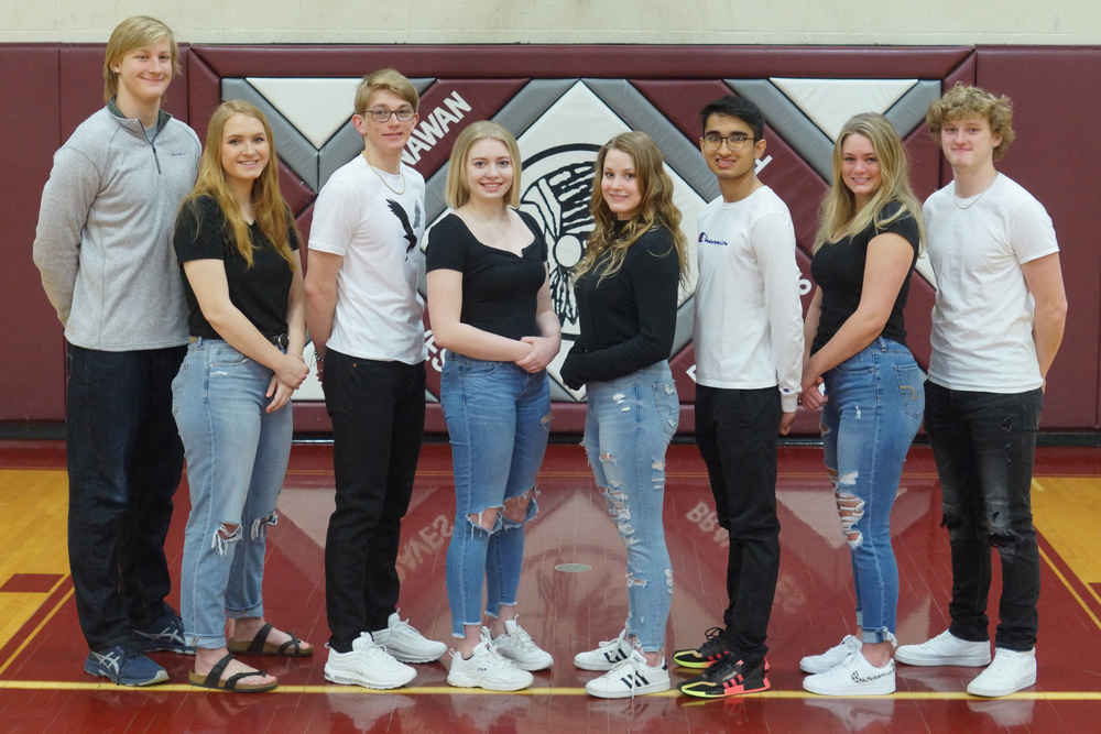picture of the homecoming court of 2020 - 21